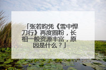 张若昀凭《雪中悍刀行》再度圈粉，长相一般资源丰富，原因是什么？