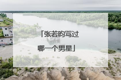 张若昀骂过哪一个男星