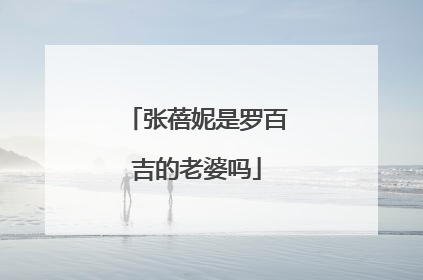 张蓓妮是罗百吉的老婆吗