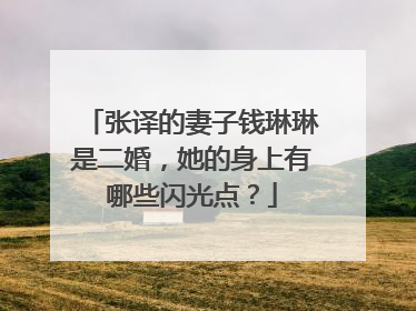 张译的妻子钱琳琳是二婚，她的身上有哪些闪光点？
