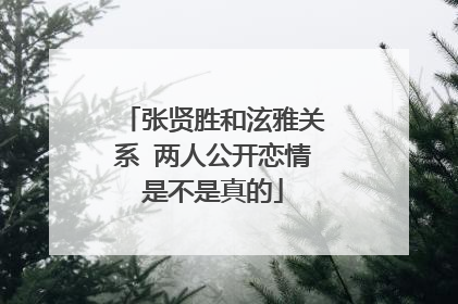 张贤胜和泫雅关系 两人公开恋情是不是真的