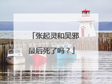 张起灵和吴邪最后死了吗?