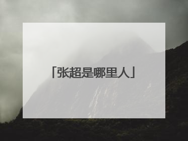 张超是哪里人