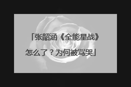 张韶涵《全能星战》怎么了?为何被骂哭