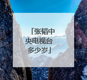 张韬中央电视台多少岁