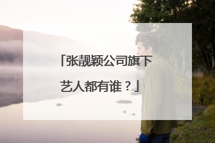 张靓颖公司旗下艺人都有谁?