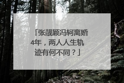 张靓颖冯轲离婚4年，两人人生轨迹有何不同？