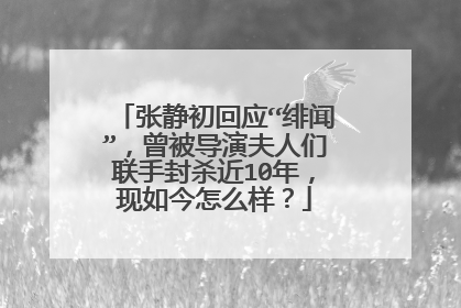 张静初回应“绯闻”,曾被导演夫人们联手封杀近10年,现如今怎么样?