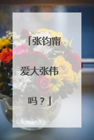 张钧甯爱大张伟吗？