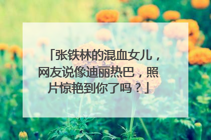 张铁林的混血女儿,网友说像迪丽热巴,照片惊艳到你了吗?