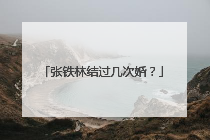 张铁林结过几次婚?