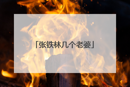 张铁林几个老婆