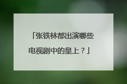 张铁林都出演哪些电视剧中的皇上？