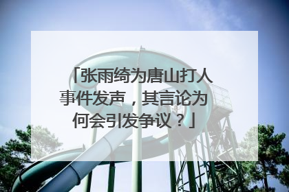 张雨绮为唐山打人事件发声,其言论为何会引发争议?