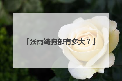 张雨绮胸部有多大？