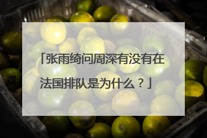 张雨绮问周深有没有在法国排队是为什么？