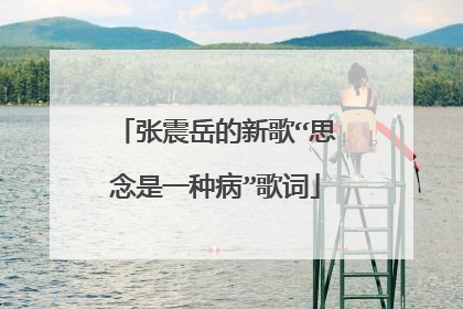 张震岳的新歌“思念是一种病”歌词