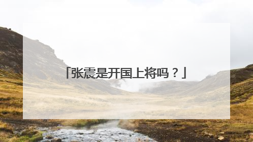 张震是开国上将吗?