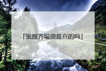 张颜齐塌房是真的吗