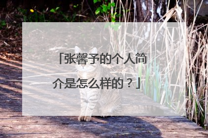 张馨予的个人简介是怎么样的?