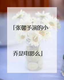 张馨予演的小乔是电影么