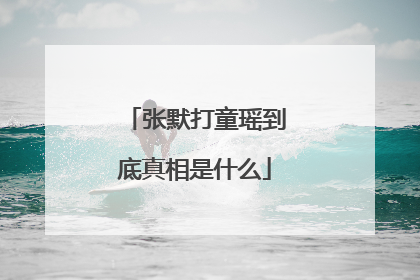 张默打童瑶到底真相是什么