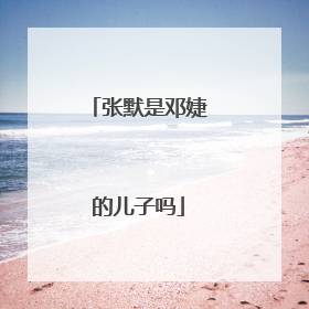 张默是邓婕的儿子吗