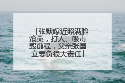 张默曝近照满脸沧桑，打人、吸毒毁前程，父亲张国立要负很大责任