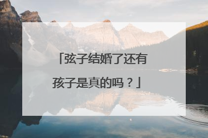 弦子结婚了还有孩子是真的吗?