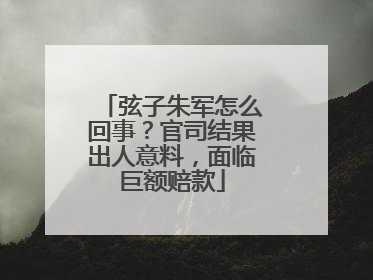 弦子朱军怎么回事?官司结果出人意料,面临巨额赔款