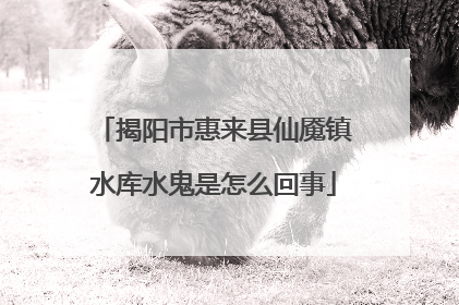 揭阳市惠来县仙魇镇水库水鬼是怎么回事
