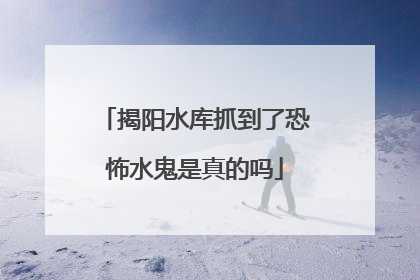 揭阳水库抓到了恐怖水鬼是真的吗