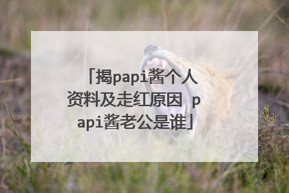 揭papi酱个人资料及走红原因 papi酱老公是谁