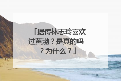 据传林志玲喜欢过黄渤？是真的吗？为什么？