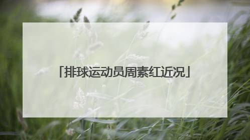 排球运动员周素红近况