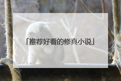 推荐好看的修真小说