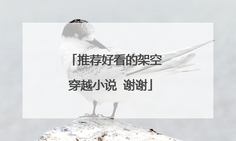 推荐好看的架空穿越小说 谢谢