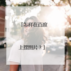 怎样在百度上搜图片?