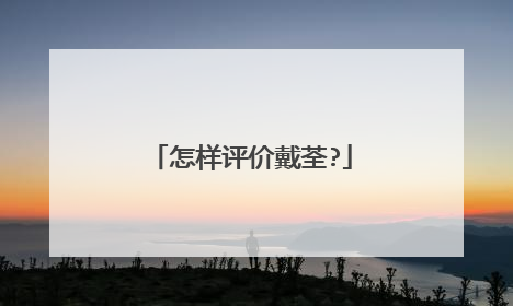 怎样评价戴荃?