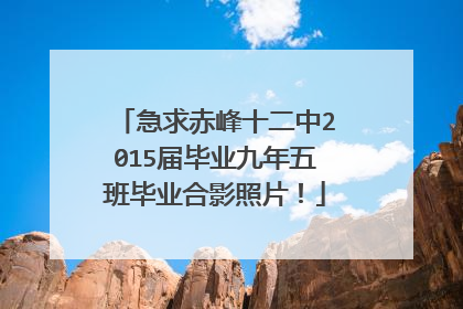 急求赤峰十二中2015届毕业九年五班毕业合影照片!