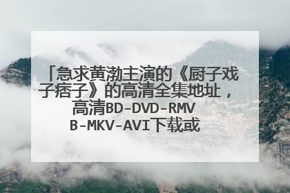 急求黄渤主演的《厨子戏子痞子》的高清全集地址，高清BD-DVD-RMVB-MKV-AVI下载或 者在线观看都可以。