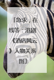 急求,在线等:港剧《酒店风云》人物关系图