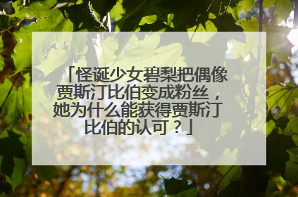 怪诞少女碧梨把偶像贾斯汀比伯变成粉丝,她为什么能获得贾斯汀比伯的认可?