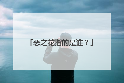 恶之花指的是谁？