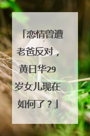 恋情曾遭老爸反对，黄日华29岁女儿现在如何了？