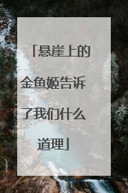 悬崖上的金鱼姬告诉了我们什么道理