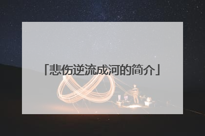 悲伤逆流成河的简介
