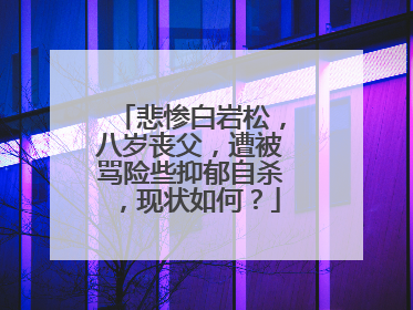 悲惨白岩松，八岁丧父，遭被骂险些抑郁自杀，现状如何？
