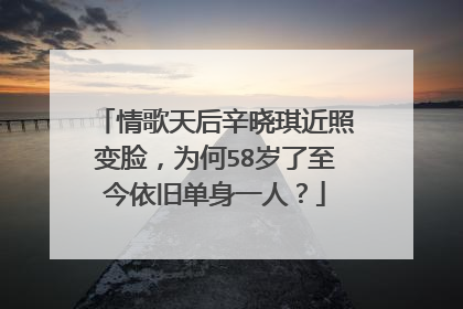 情歌天后辛晓琪近照变脸，为何58岁了至今依旧单身一人？
