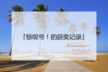 惊叹号！的获奖记录